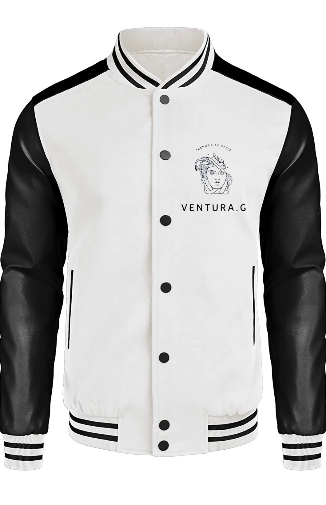 Leather Sleeve Varsity Jackets   (unisex)